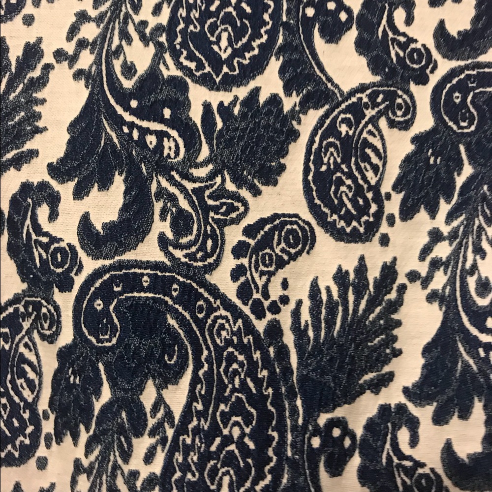 Zara blue paisley babydoll shirt - Picture 3 of 4